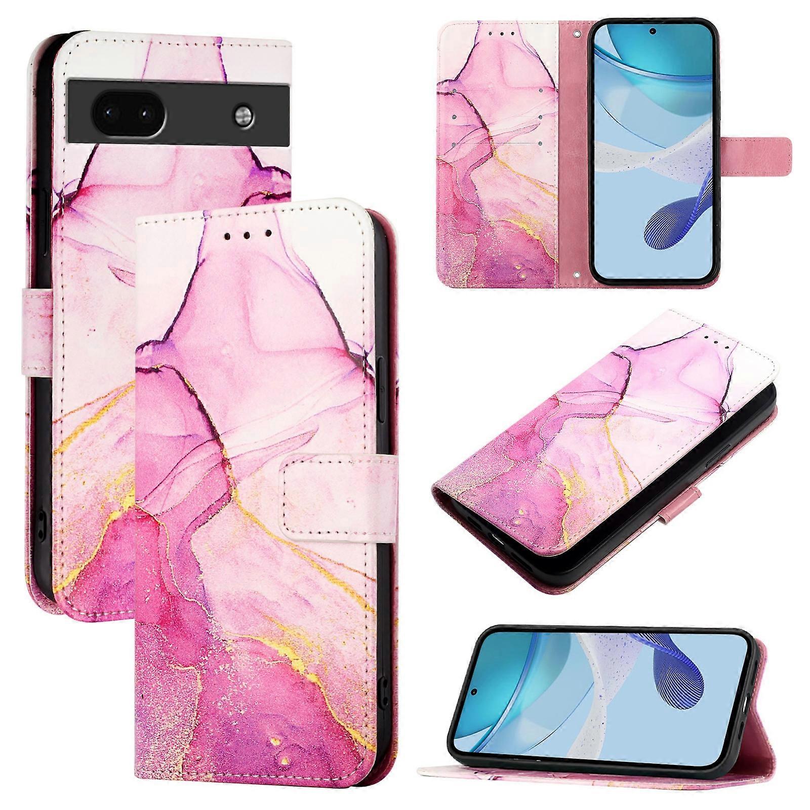 Marble Leather Phone Case For Google Pixel 6a