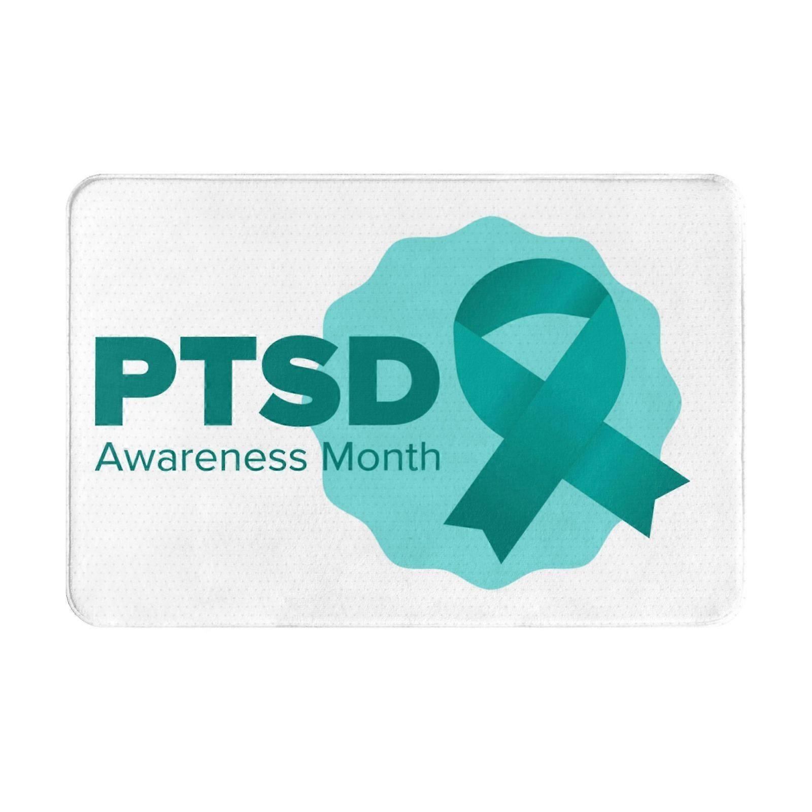 يونيو هو شهر التوعية باضطراب ما بعد الصدمة 01 ممسحة داخلية غير قابلة للانزلاق حصائر الباب الأمامي حصائر قابلة للغسل للمدخل ، أرضية داخل الباب الخلفي الشرفة في الهواء الطلق داخلي 16x24i