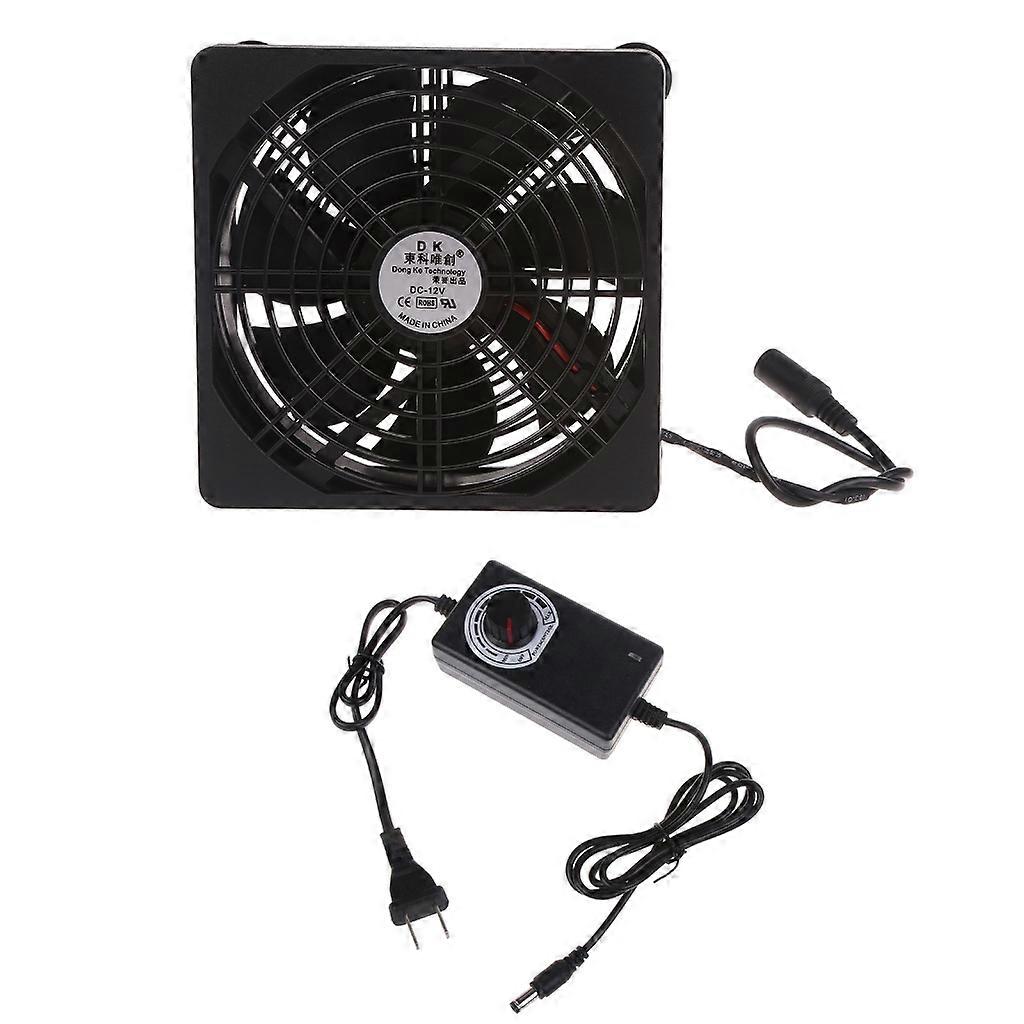 110V 220V AC Powered Computer Fan 12CM Air Blower for Modem TV Box Receiver