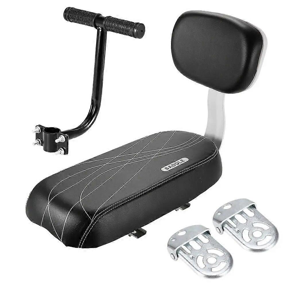 Child Bike Rear Seat Universal Bicycle Rear Seat Saddle With Back Rest With Handle Armrest Footrest Pedal Cycle Accessories Part
