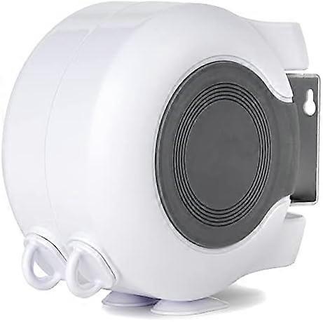 Retractable Wire Rope Clothes Rack, Double Door Railing, 26m, White