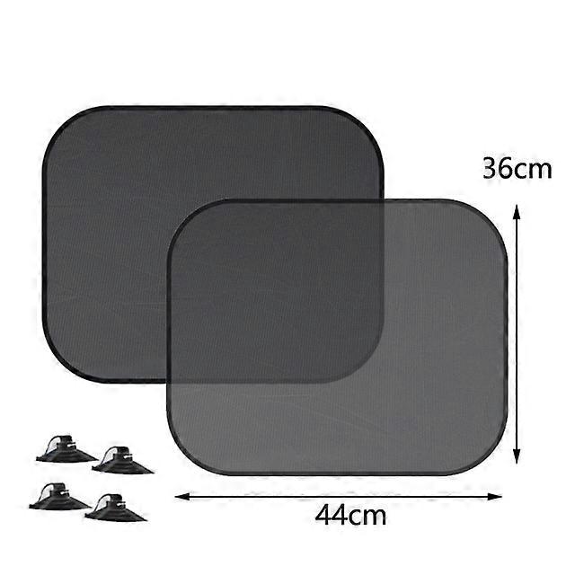 Car Sun Shade UV Protection Folding Auto Rear Window Sunshade 100x50cm Universal Mesh Back Window Visor with Suction Cups