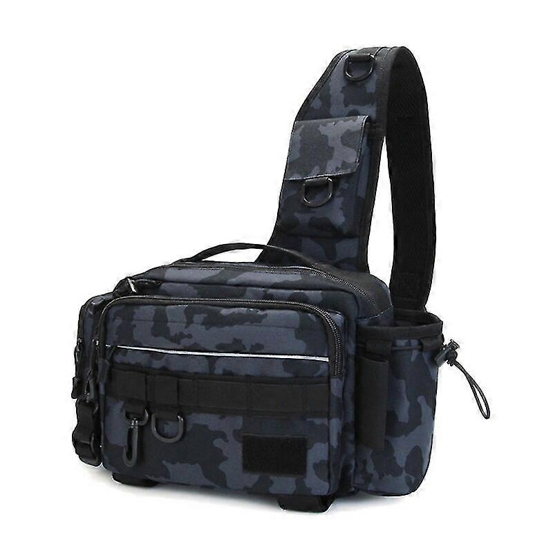 תיק דיג חיצוני רב תכליתי תיק עמיד למים כתף Crossbody דגים מפתה מותניים לארוז חבילת ציוד אחסון אחסון