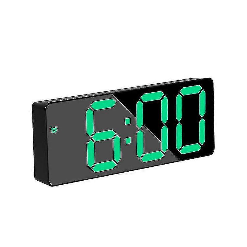 Digital Alarm Clock, Led Digital Bedside Clock Battery Powered With Snooze, Adjustable Brightness,us
