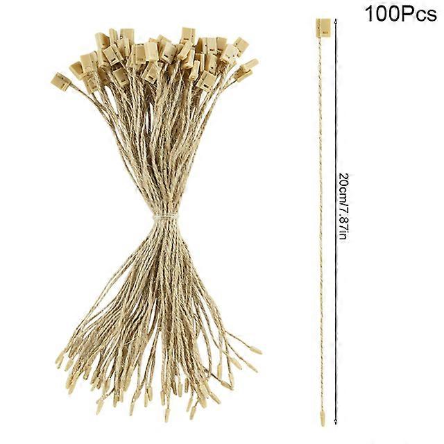 100 stuks kerst ornamenten hanger string ornament haak touwen voorgesneden string met snaps vergrendeling voor kerst ornament opknoping decor