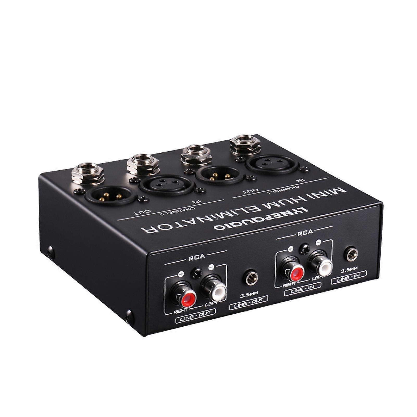 Kompakt Hum Eliminator Box 4-kanals passiv Buzz Destroyer Noise Canceller