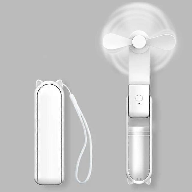 Powered Hand Fans Portable Mini Fan Emergency Power Bank for Phone 3 Speed Rechargeable Foldable Electric Air Cooling Fan for Office Travel