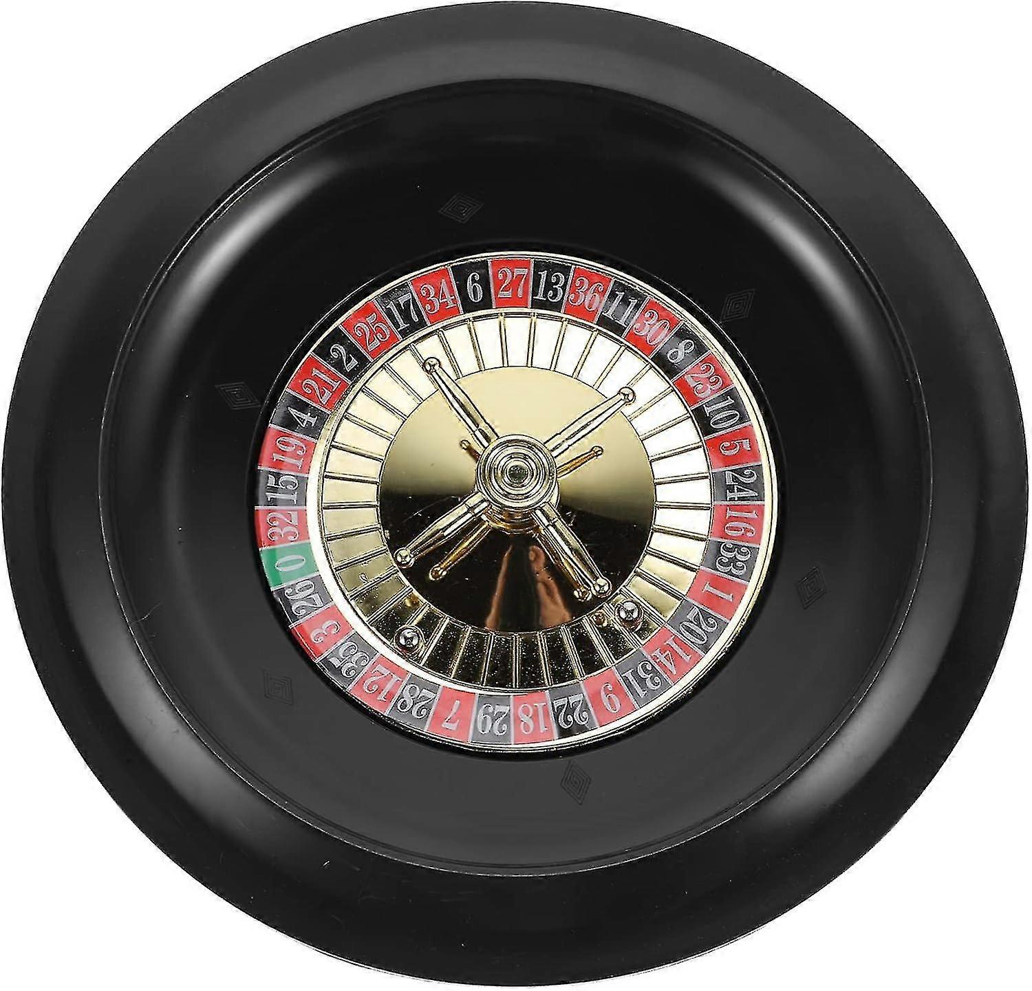 لعبة الروليت الأوروبية منضدية - عجلة روليت خشبية دوارة لتزيين حفلات الكازينو