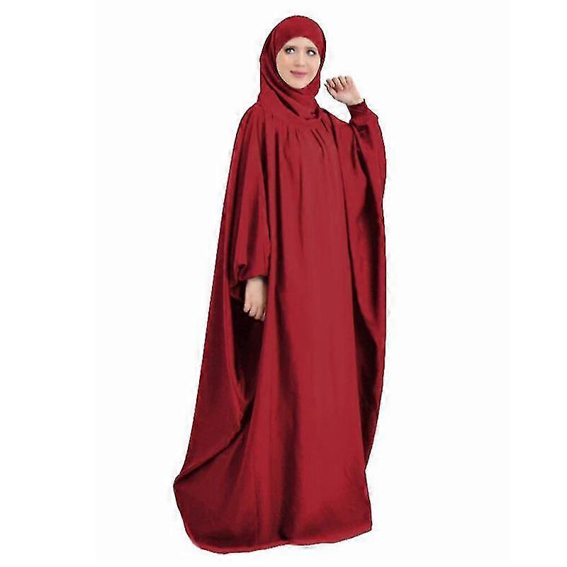 Moslim Gebed Kledingstuk Jurk Vrouwen Abaya Jilbab Hijab Lange