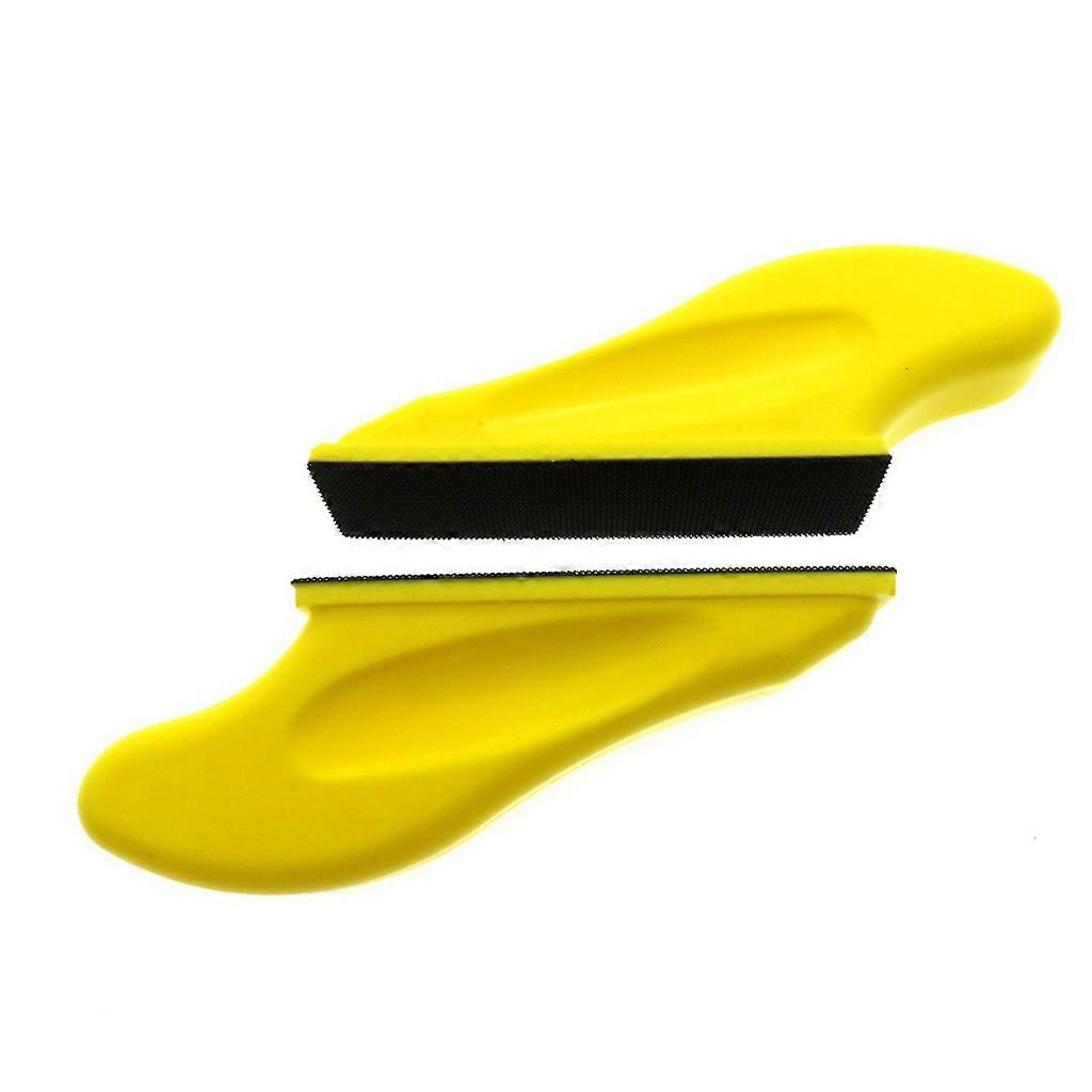 2x Practical Hand Sanding Block PU Comfortable Grip Abrasive Tools for Polishing