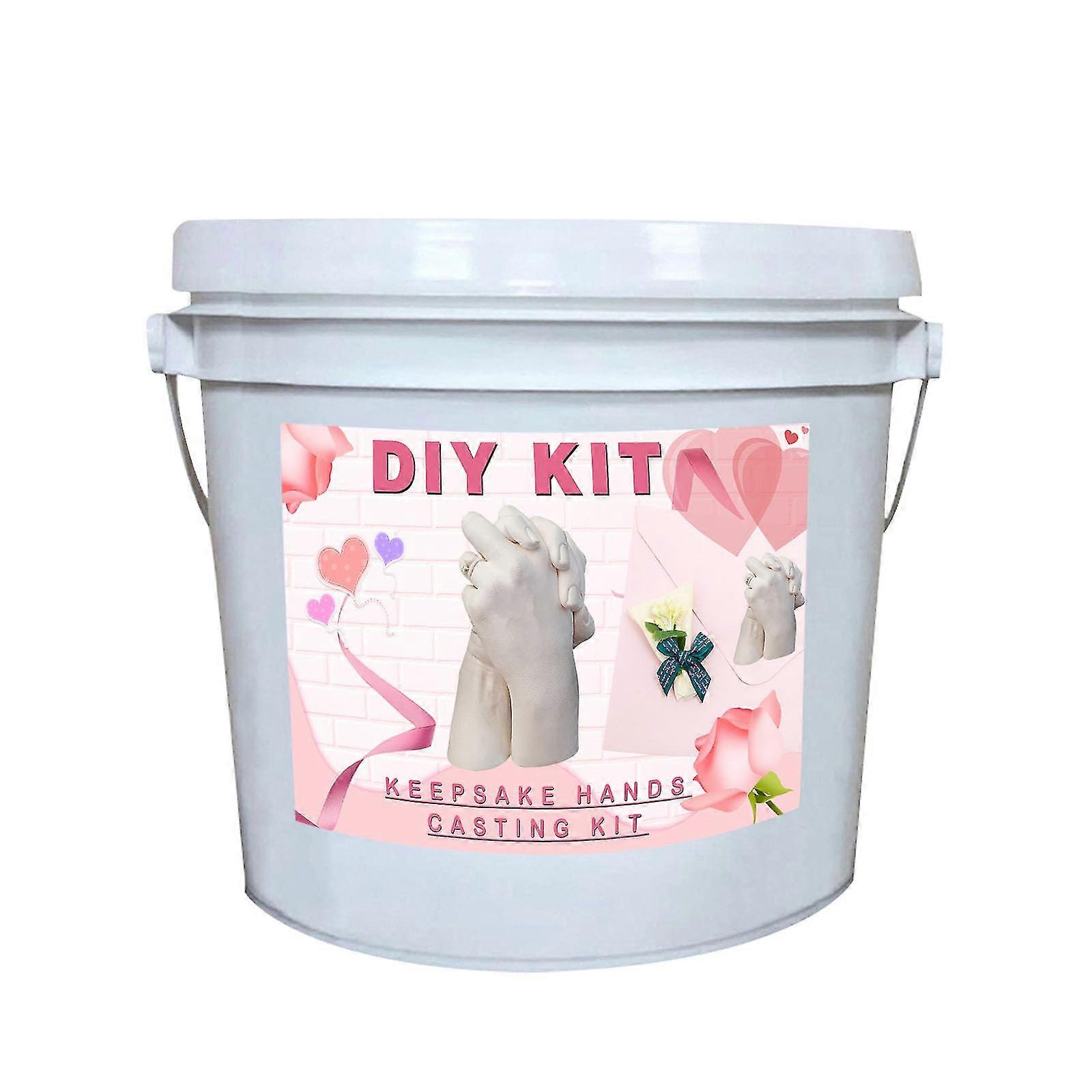 Keepsake Hands Casting Kit Large | DIY Plaster Statue Molding Kit Hand Holding