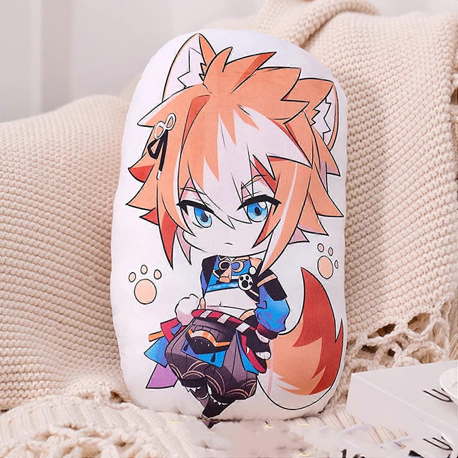 原神インパクトぬいぐるみ枕、おもちゃ枕ソフト漫画人形ソファクッション抱き枕、コスプレアニメゲームキャラクター枕とコレクションとG