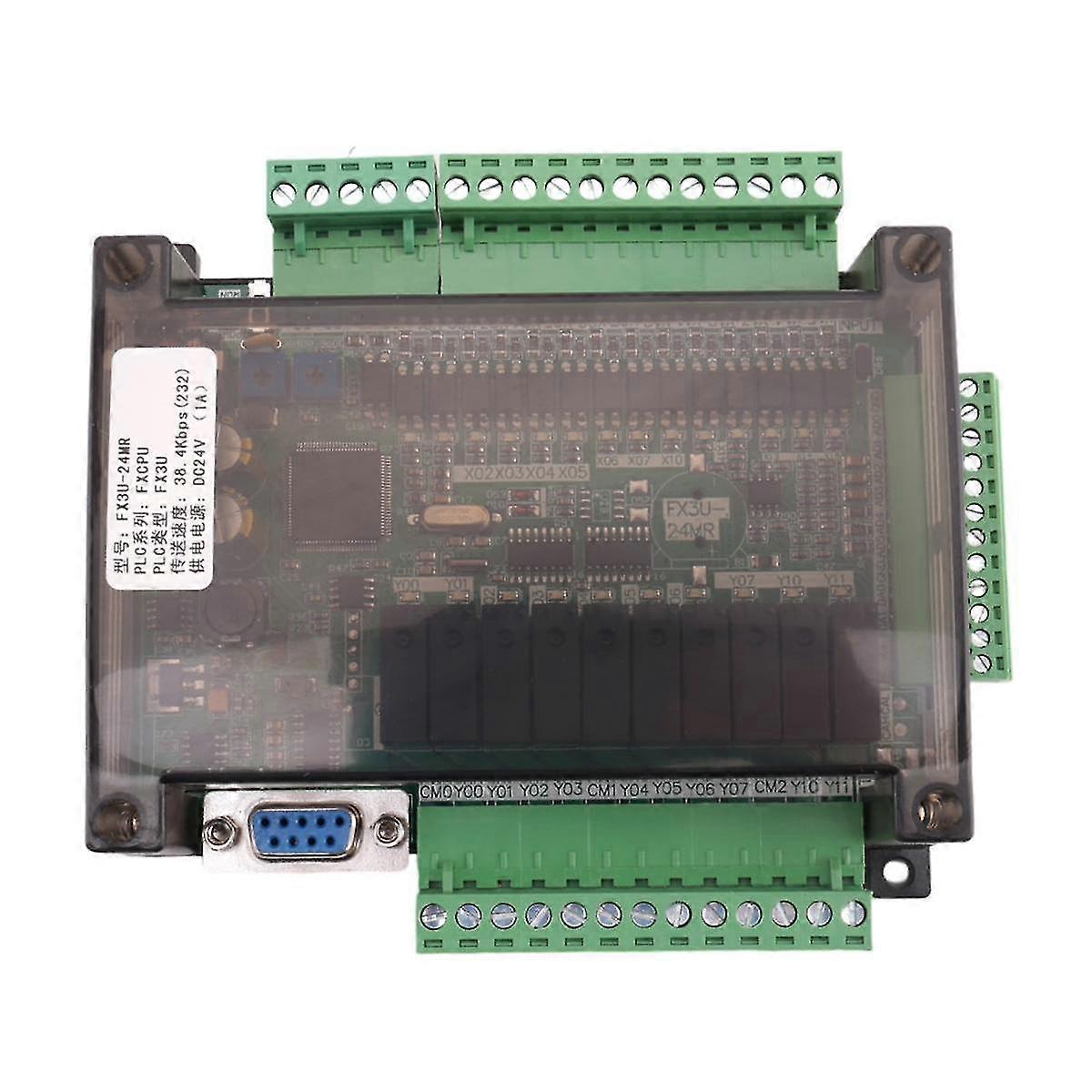 PLC industrial control board FX3U-24MR high-speed household PLC industrial control board PLC controller programmable