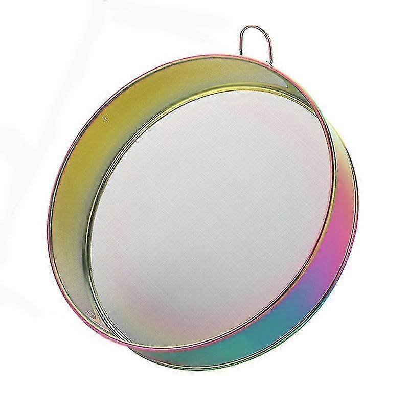 Flour Sieve Anti-rust Portable Lightweight Round Flour Sieve Powder Sifter Mesh Baking Tool For Home
