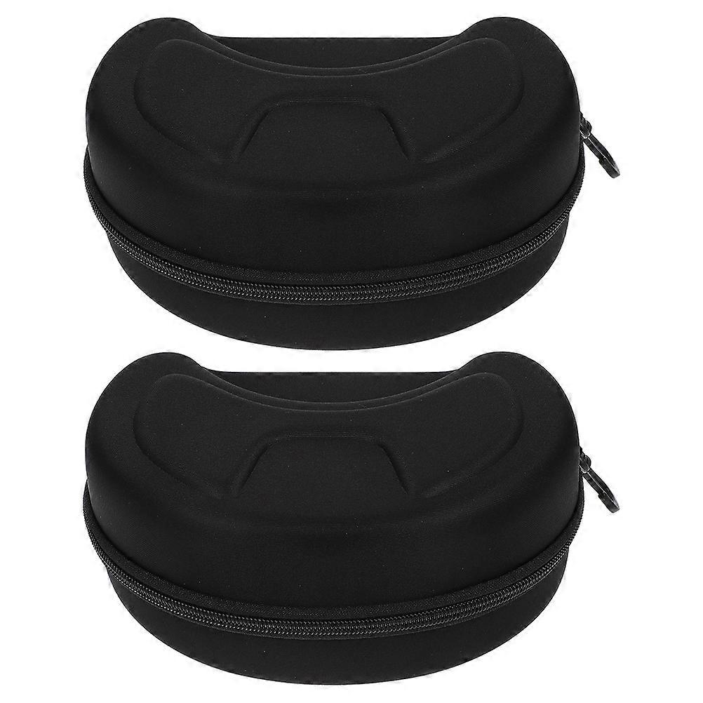 2 PCS Motorcycle Goggles EVA Sunglasses Storage Boxes Large Size Goggles Boxes Glasses Storage Box Snow Goggles Boxes