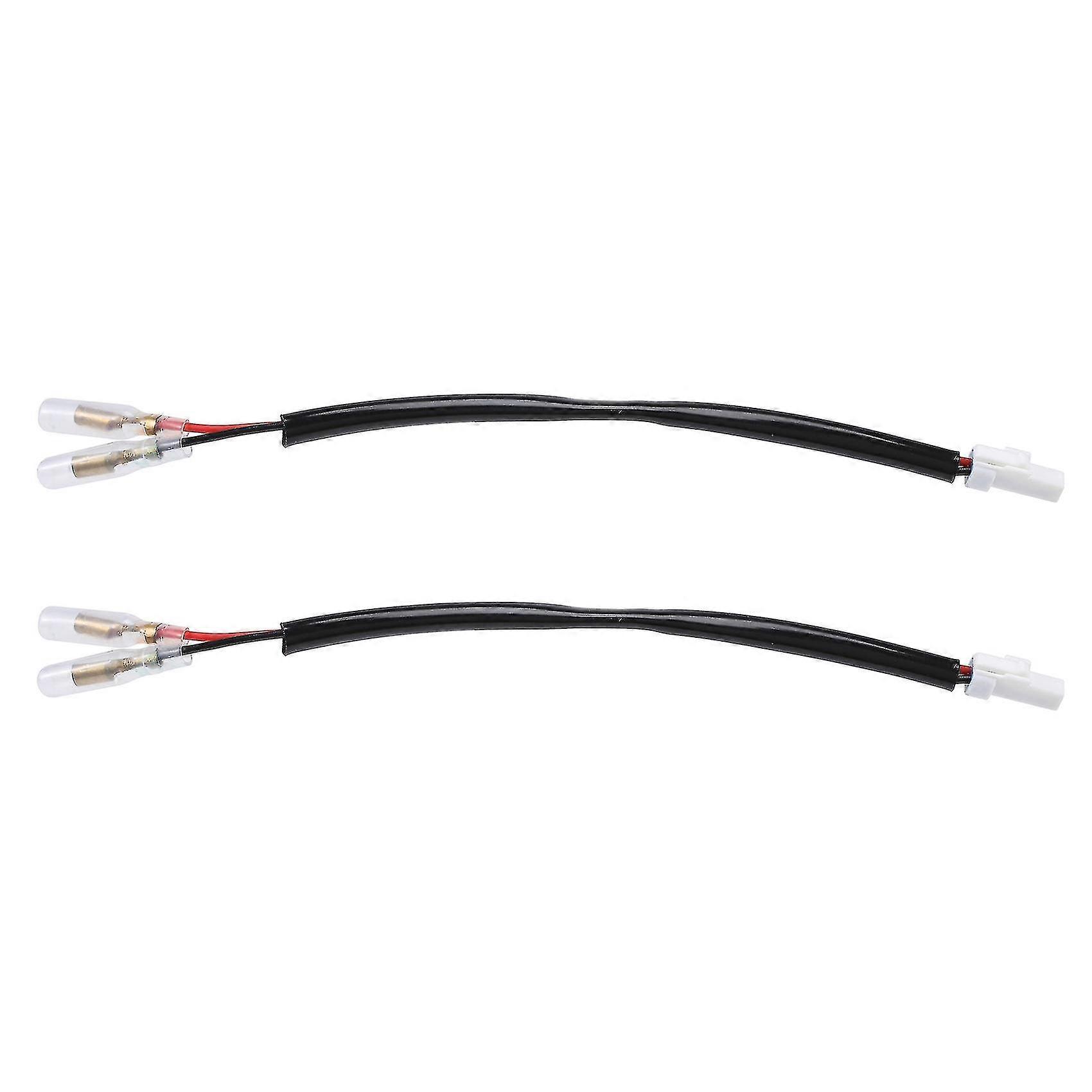 2pcs Motorcycle Turn Signal Wiring Harness Connector Turn Signal Plug Adapter For