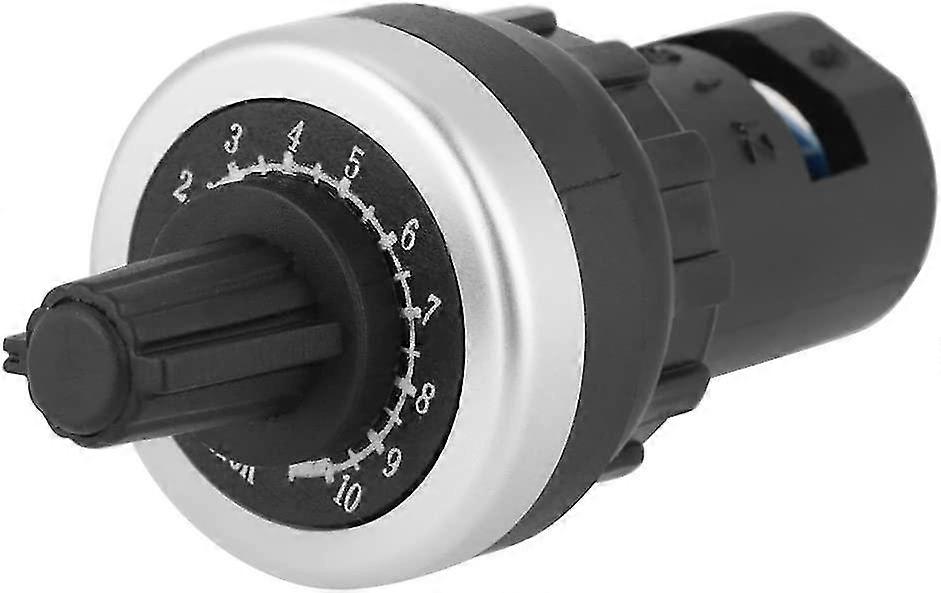 10k Ohm Potentiometer, Regler Drehpotentiometer Panel Mount Vsd Vfd für variable Drehzahl Drive Invertblack1pcs)