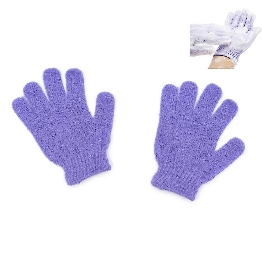 Exfoliating Dual Texture Bath Gloves For Shower, Spa(1 Pair Glove)