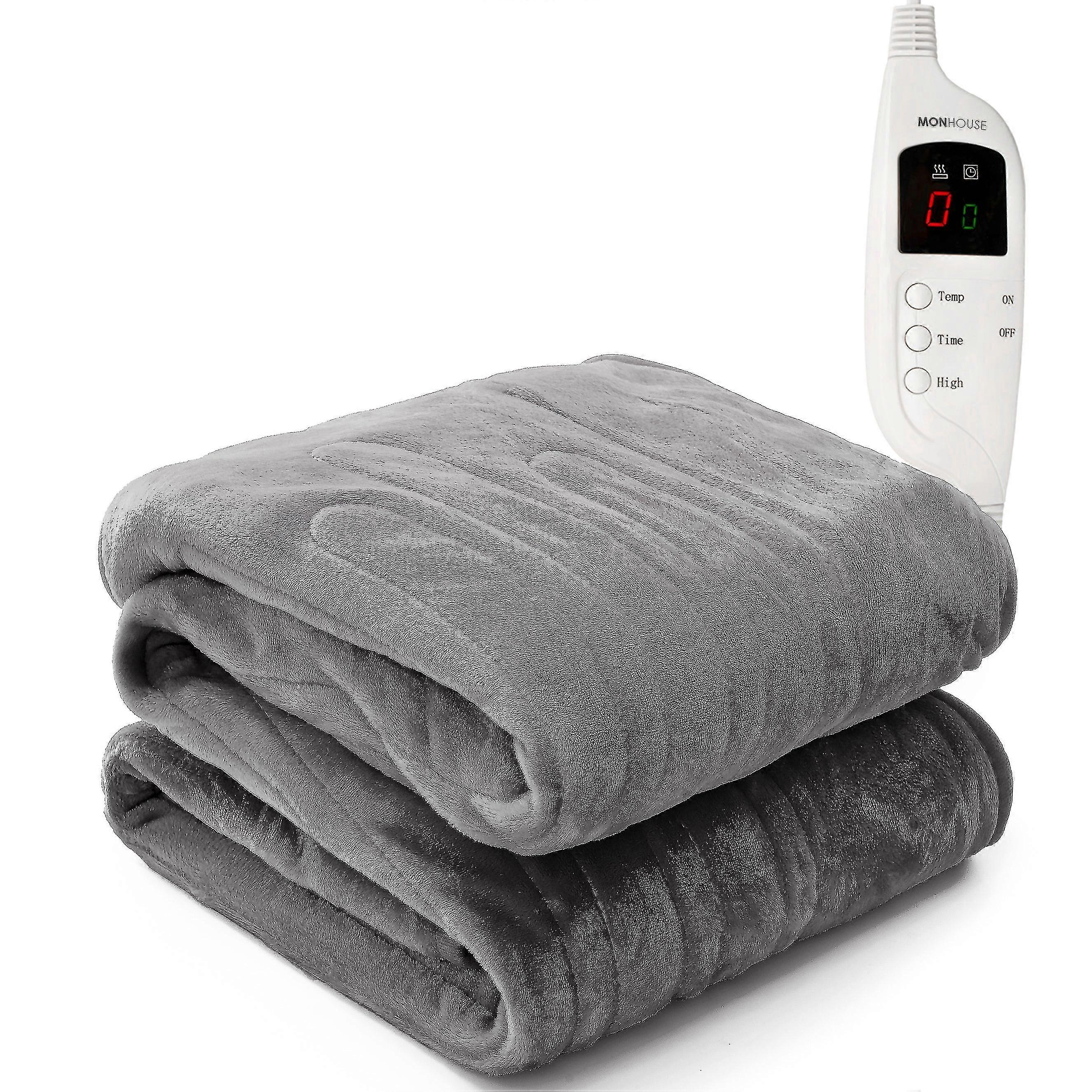 Electric Blanket Heated Throw Digital Controller 9 Hour Timer 9 Heat Settings - British 3 Pin Plug A