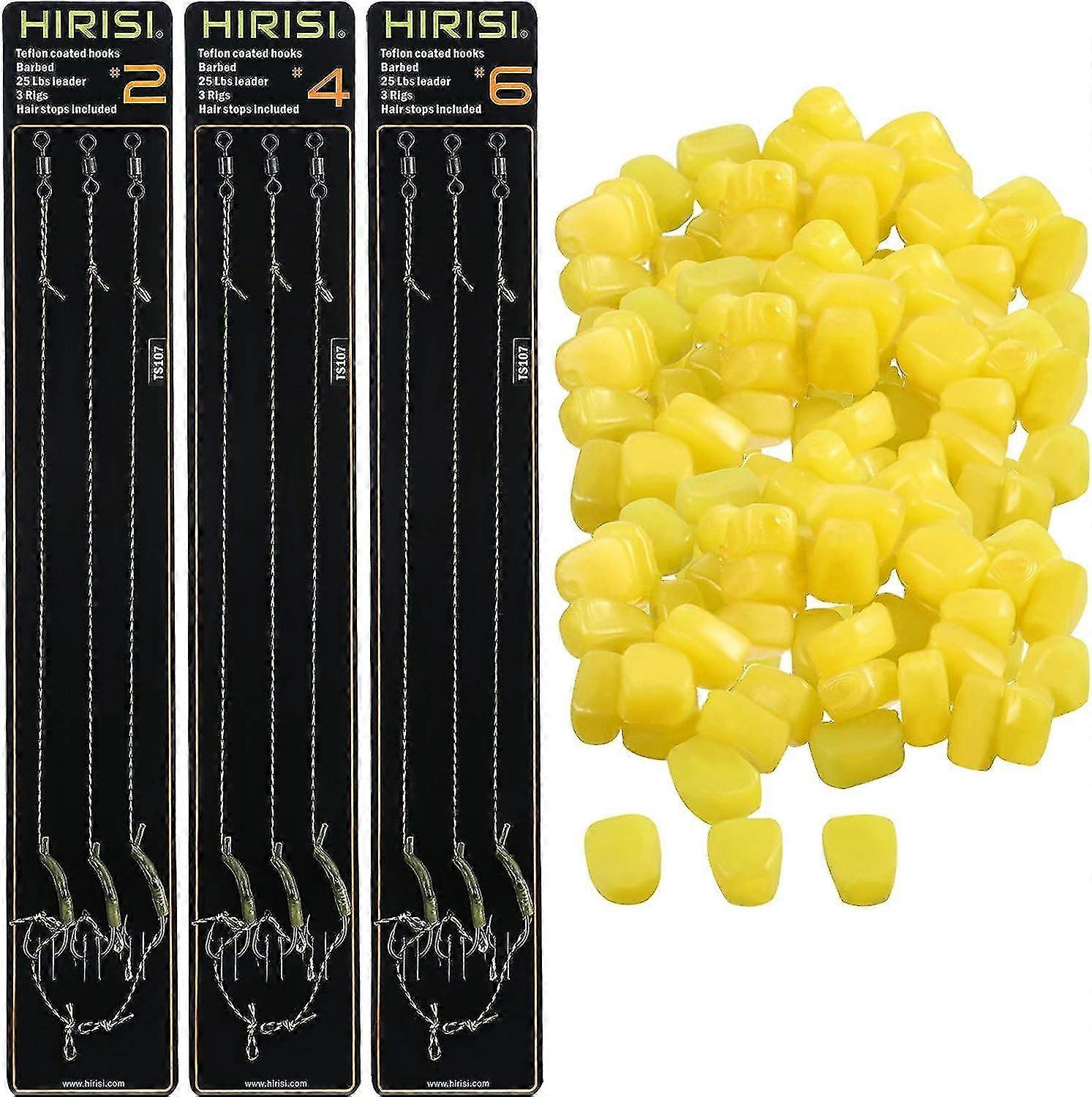 50 Pieces Of Artificial Fake Soft Bait Corn Floating Bait Artificial Corn Bait Carp Bait