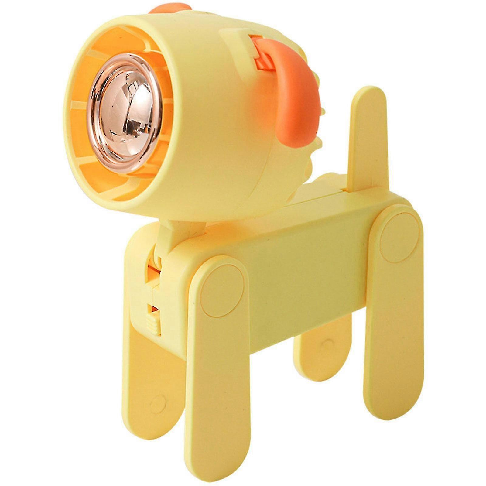 Portable Personal Fan Mini Handheld Fan Cute Pet Dog Usb Small Fan Small Desktop Fan