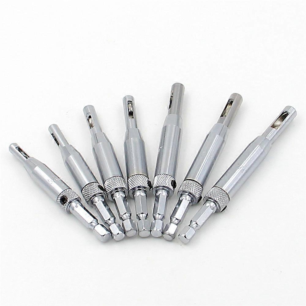 Door and window hinge opener woodworking drilling hexagonal drill positioning special-shaped drilling set tool