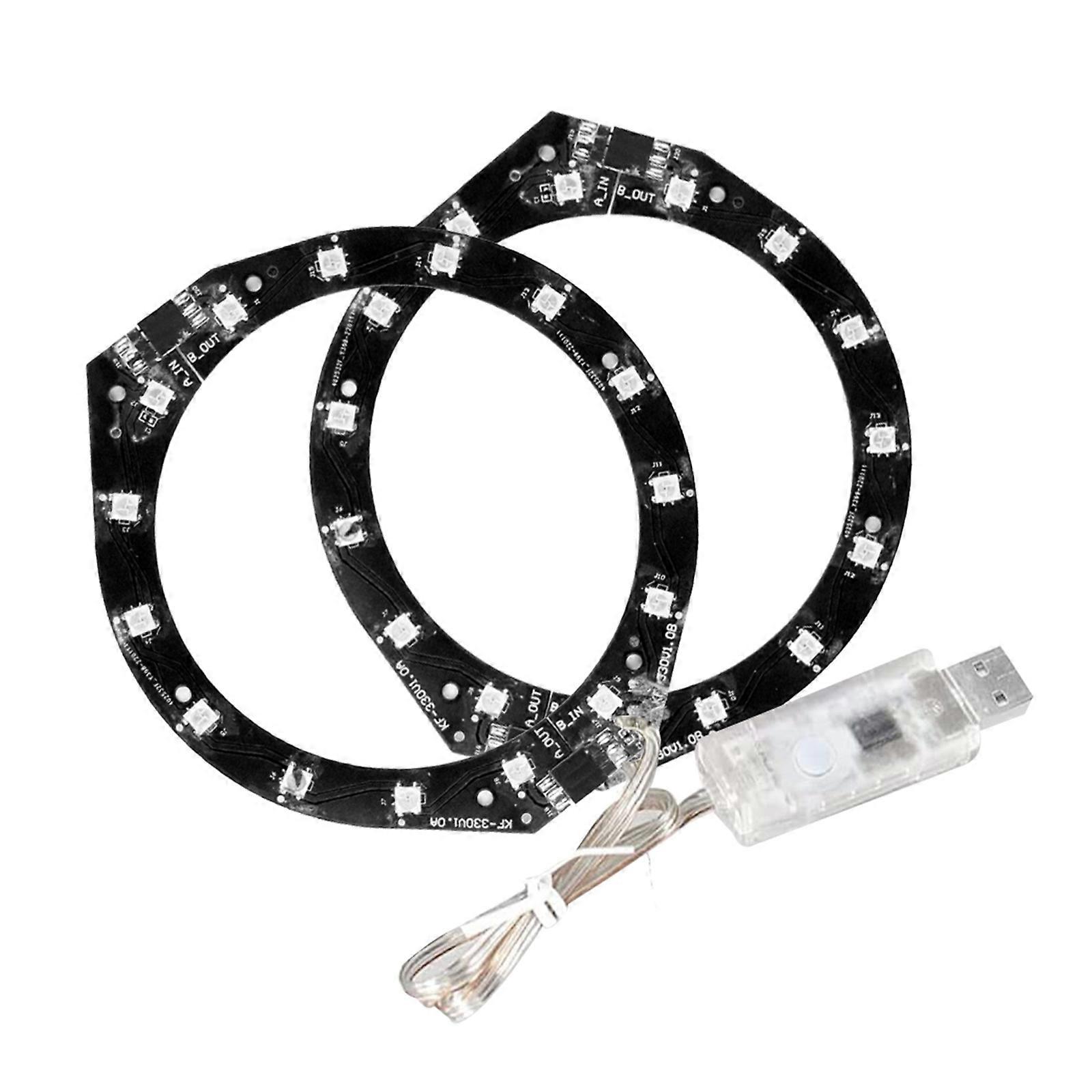 For PS5 Console LED Light Strip RGB LED Ring Strip Lights for PS5 Console