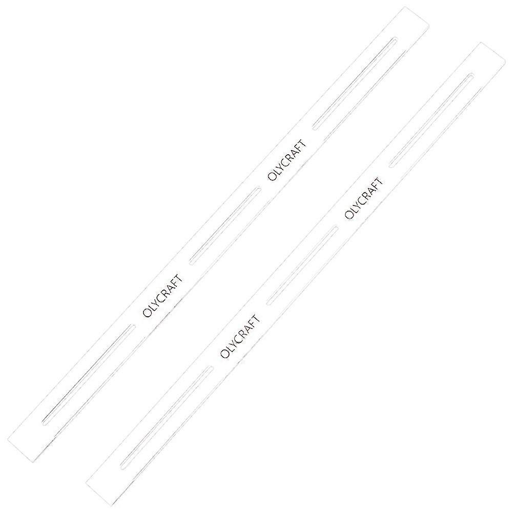 2Pcs 9 inch Seam Guide Tool Acrylic Quilting Template Ruler Clear Acrylic Sewing Patchwork Ruler Sets Marker Sewing Tool for Cutting Pattern Sewing Ma