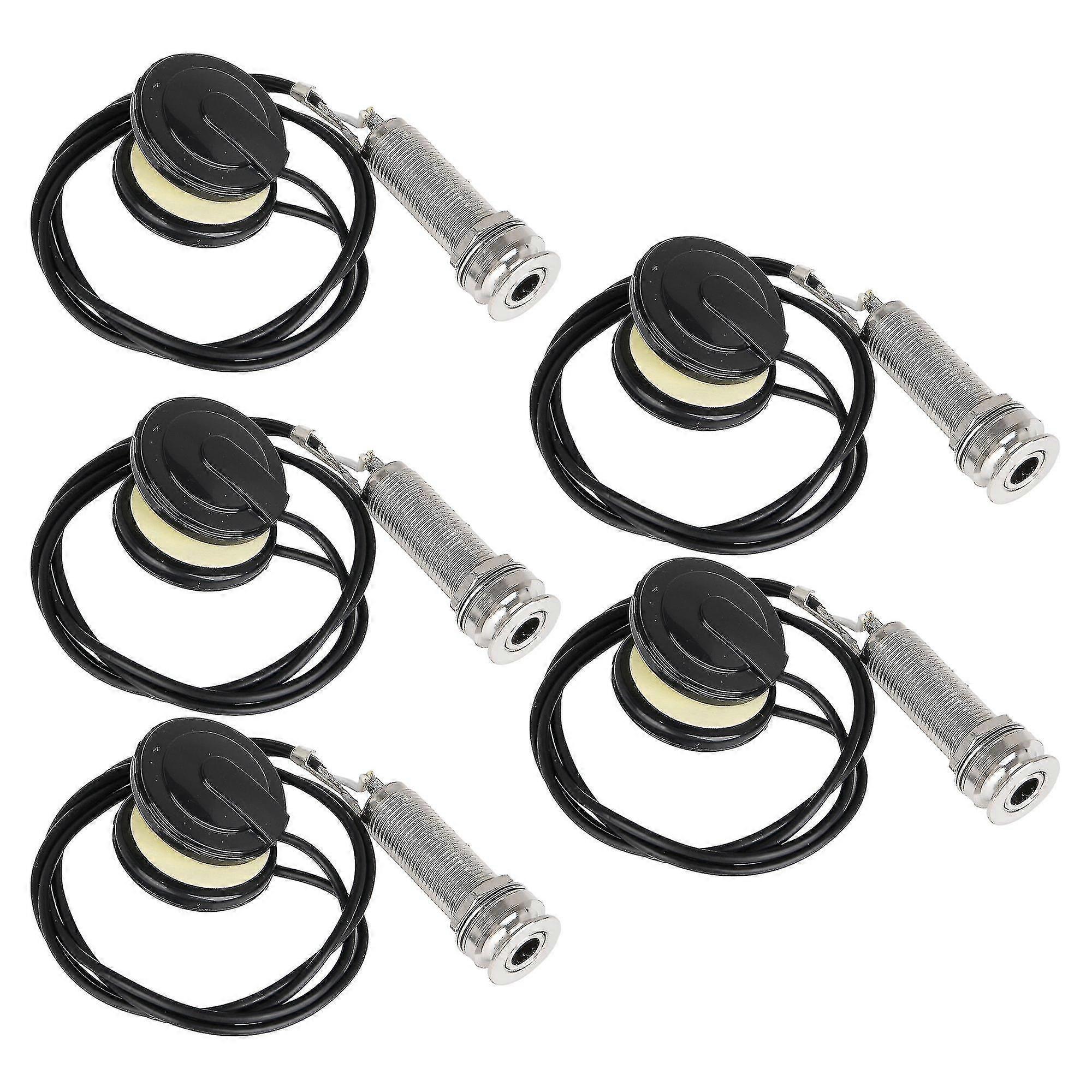 5pcs Electronic Acoic Guitar Pickups Disc 30x8mm For Mandolin