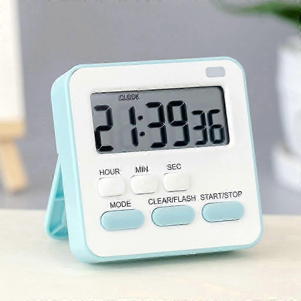 Kitchen Cooking Timer,Alarm Clock Mini Creative Alarm Clock Magnetic Board Countdown Stopwatch for Kitchen Gadget(Blue)
