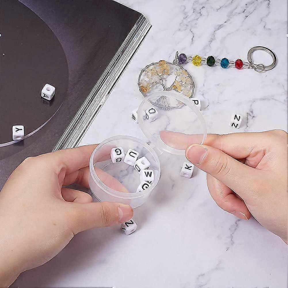 12 Pack Round Clear Plastic Bead Storage Containers Box Case with Flip-Up Lids for Items Pills Herbs Tiny Bead Jewerlry Findings and Other Small Items