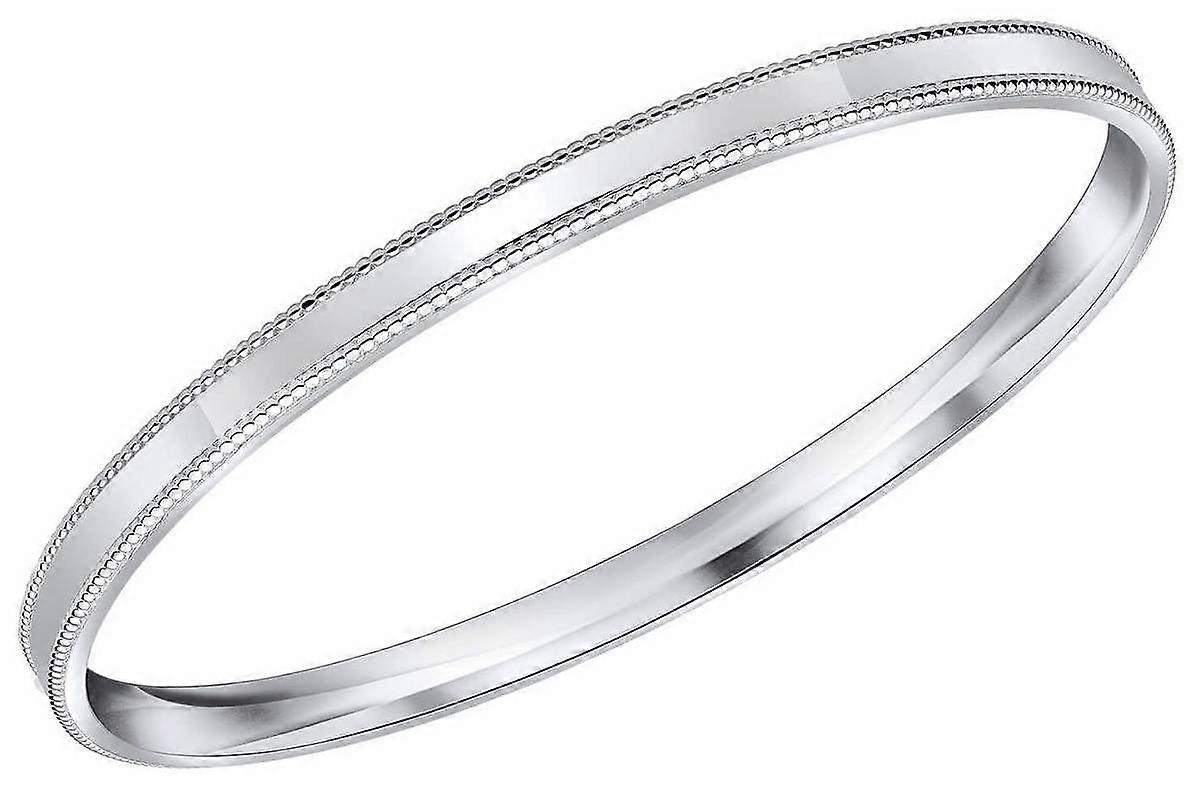 Beginnings Millegrain 5mm Bangle - Silver
