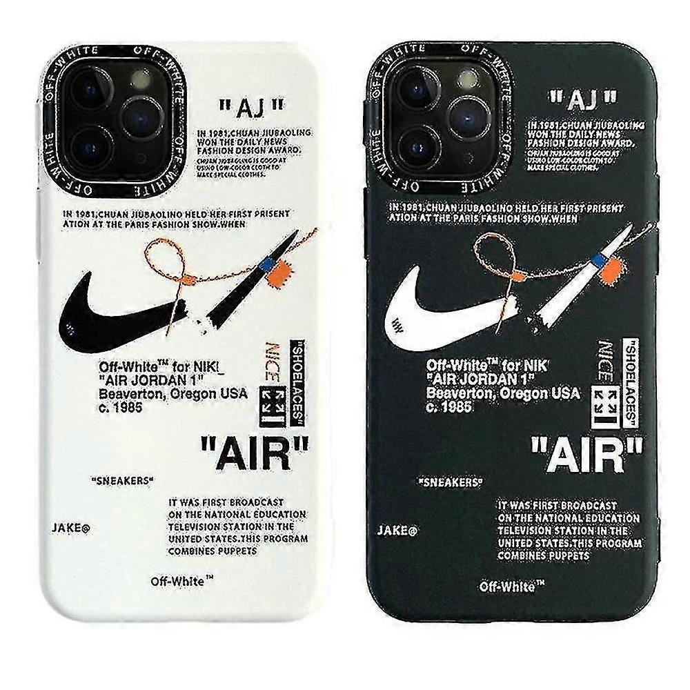 iPhone 15/14/13/12/11/x/xs/7/8/6/オフホワイトナイキつや消し電話ケースiphone14pro / 15pro / 13proボリス用シャオ