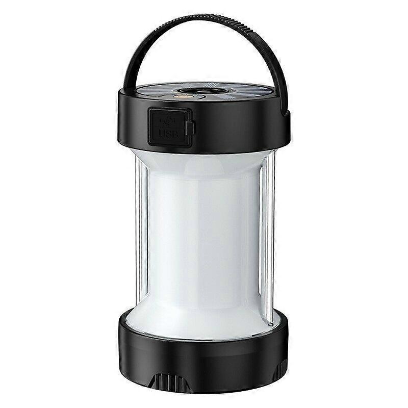Lampe de camping extrieure rechargeable de type C, 1000 lumens, 4 modes aliments par batterie, lampe de secours LED solaire multifonction tanche pour
