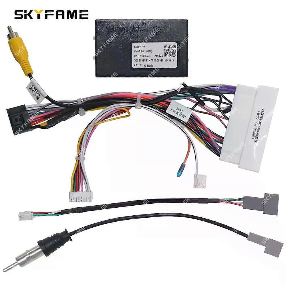 Si applica all'adattatore per cablaggio a 16 pin per auto Canbus Box Decode Android Radio Power Cabler per Hyundai Staria HY09.20