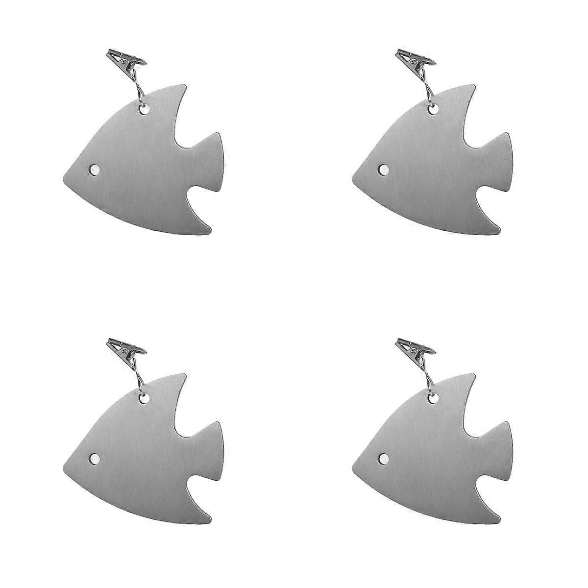 INF Set van 4 RVS Tafelkleed Clips