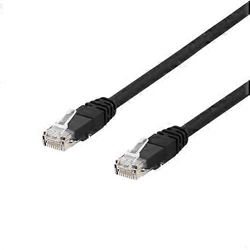 Deltaco U/UTP Cat6 Network Cable, UV Resistant, 0.5m - Black