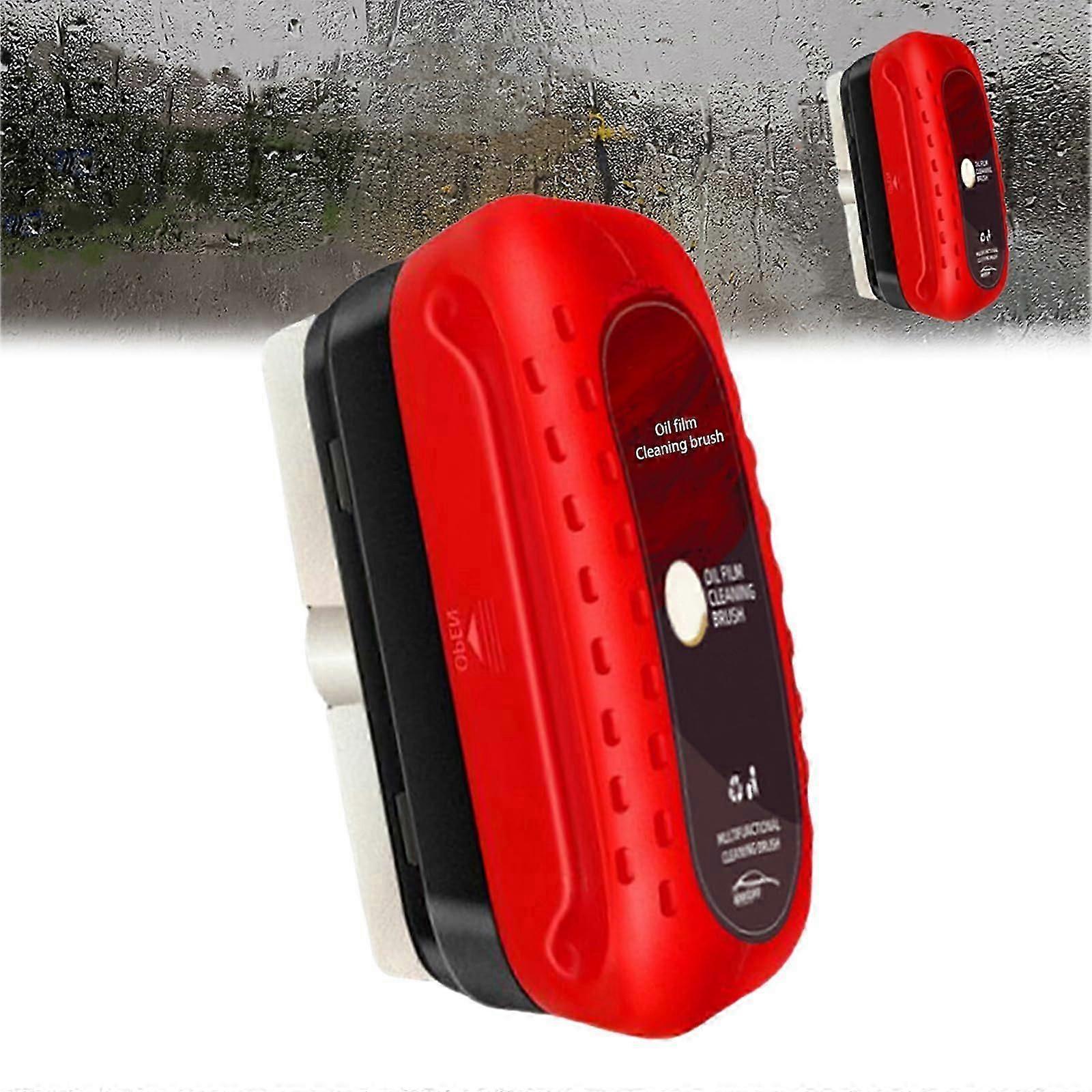 لوح تنظيف الزجاج ، طلاء زجاجي للزجاج الأمامي ، فرشاة زجاجية لتنظيف الضباب المضاد للمطر مع مزيل ، يحسن الوضوح