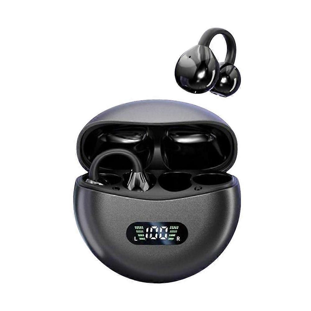 Wireless Bone Conduction HIFI Bluetooth 5.4 Ohrhörer Clip On Ohr mit Mikrofon