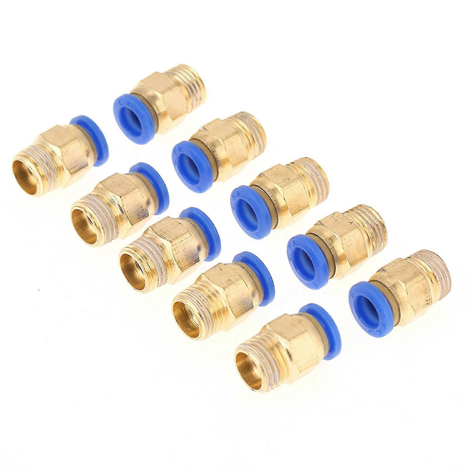 8mm diameter 14BSP pneumatisk snabbkoppling luftkopplingar adaptersats (10st)