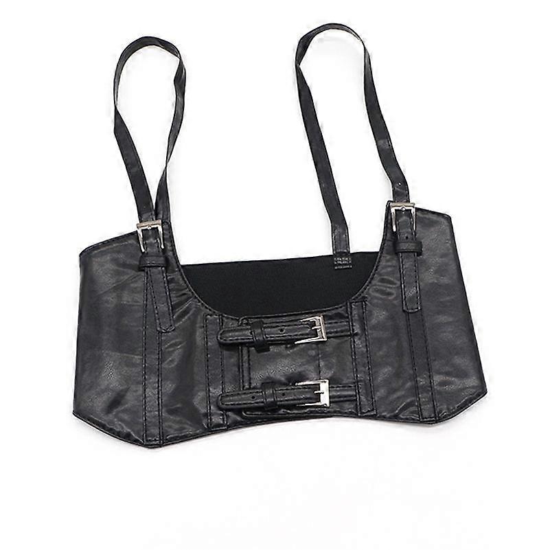 Ladies Simple Four Seasons Super Wide Vest Elastic Strap Girdle