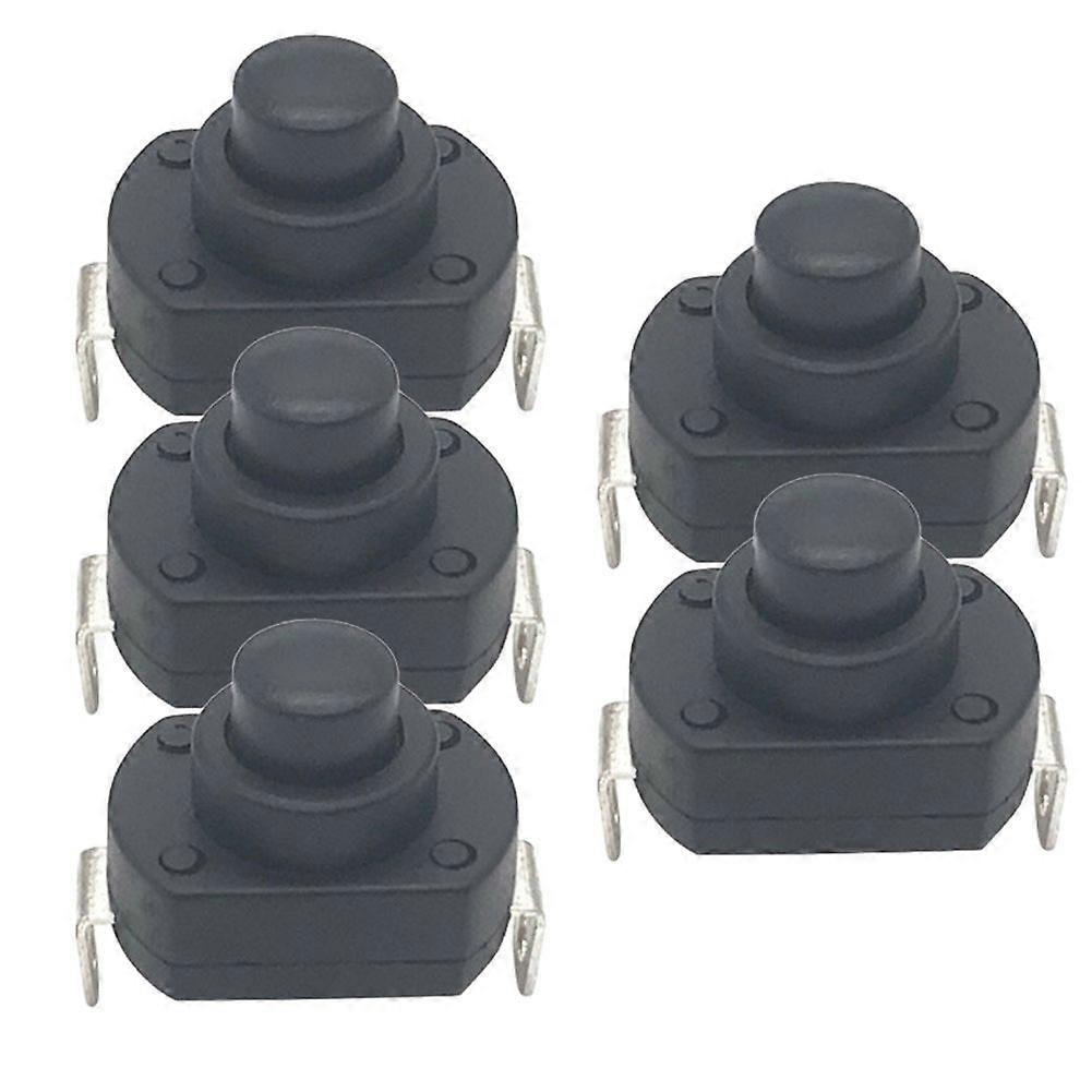 Flashlight Switch Button Power Self-Locking 6A Flashlight Button Ship-Type High Current Press to Power on 13.9mm
