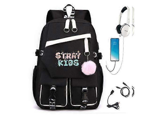 ファッションストレイキッズ子供スクールバックパッククールランドセル学生ショルダーバッグティーンエイジャーキャンバスラップトップ旅行バックパック