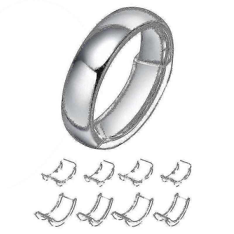 8 Sizes Silicone Invisible Clear Ring Size Adjuster Resizer Loose Rings Reducer Ring Sizer Fit Any Rings Jewelry Tools-YUHAO