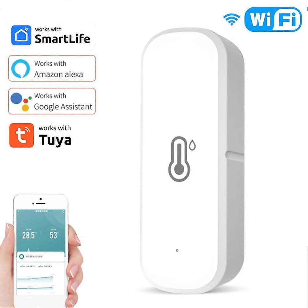 Tuya Smart Wifi / ZigBee hőmérséklet-páratartalom-érzékelő monitor Alexa Google számára