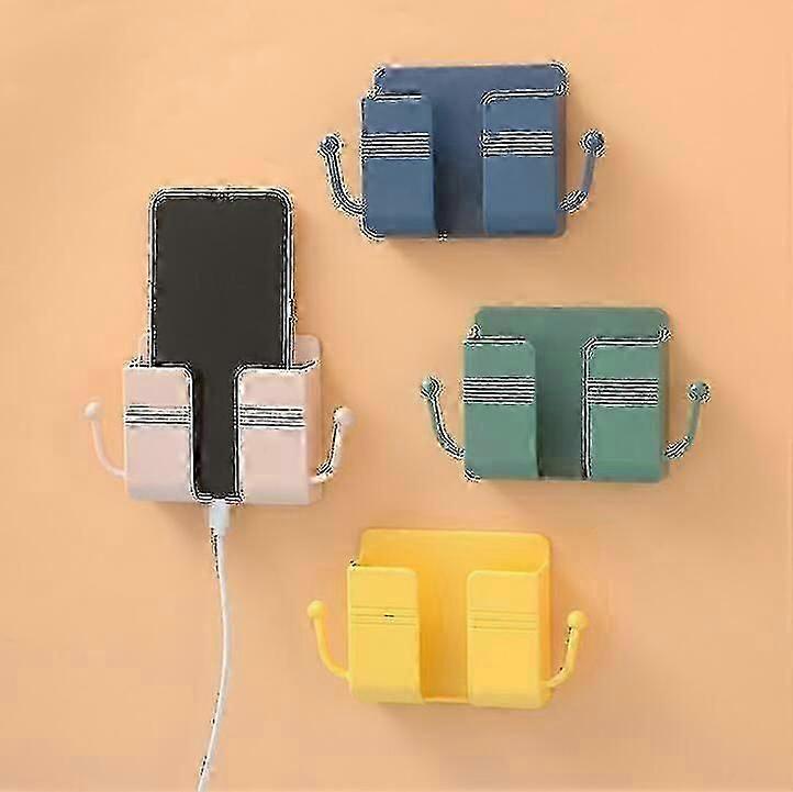 2 حزمة جدار جبل الهاتف الخليوي حامل شحن حامل رف حامل ذاتية اللصق الوقوف جيد