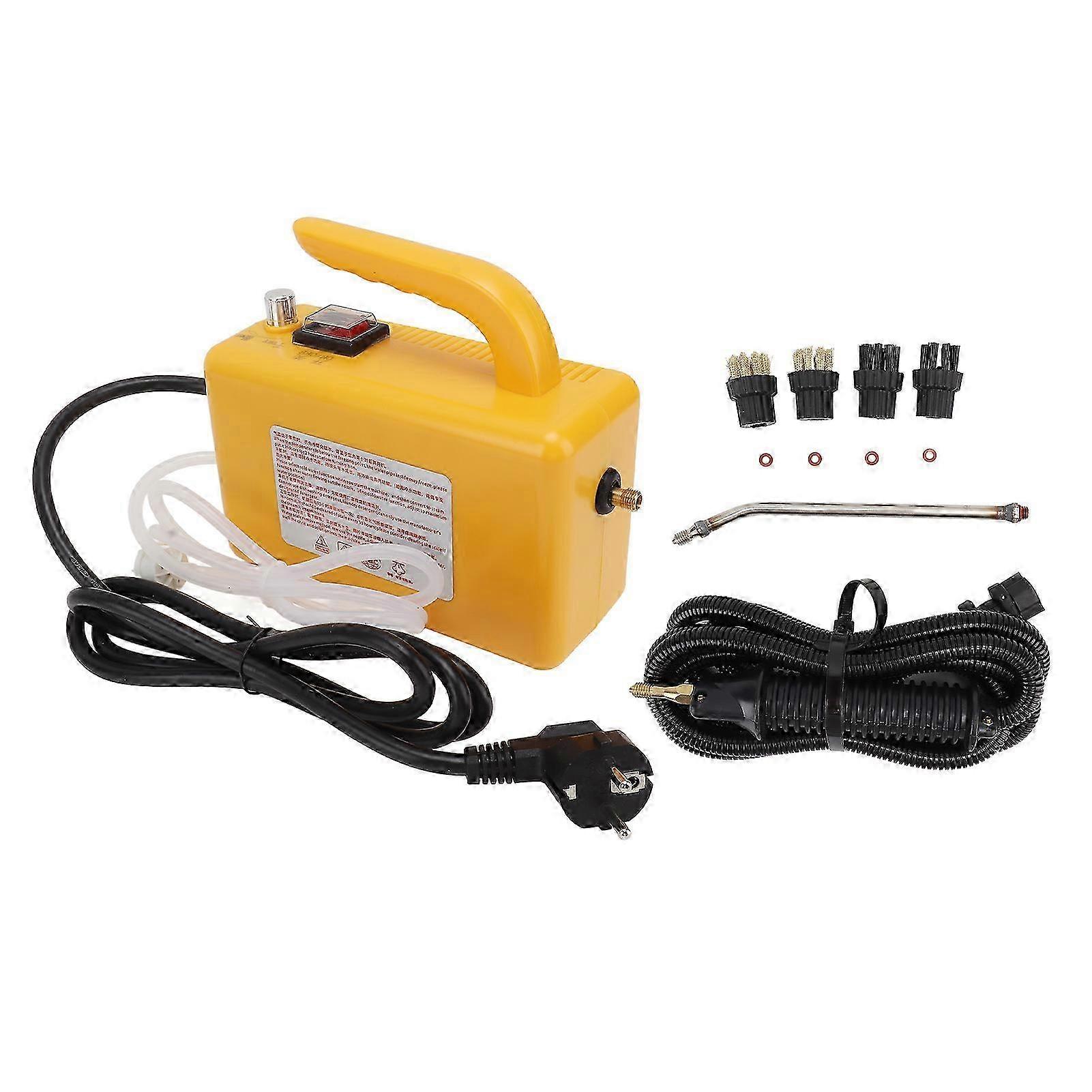 High Pressure Steam Cleaner Handheld High Temp Portable Cleaning Machine Tankless for Home Use Car Detailing Kitchen 2600W EU Plug 220V