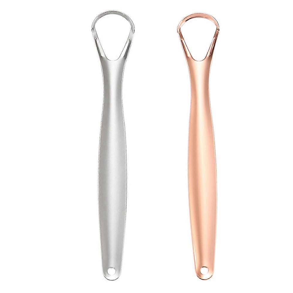 Portable Solution For A Confident Smile, Premium Stainless Steel Tongue Scraper Ensuring Fresher Breath And Ease Of Use