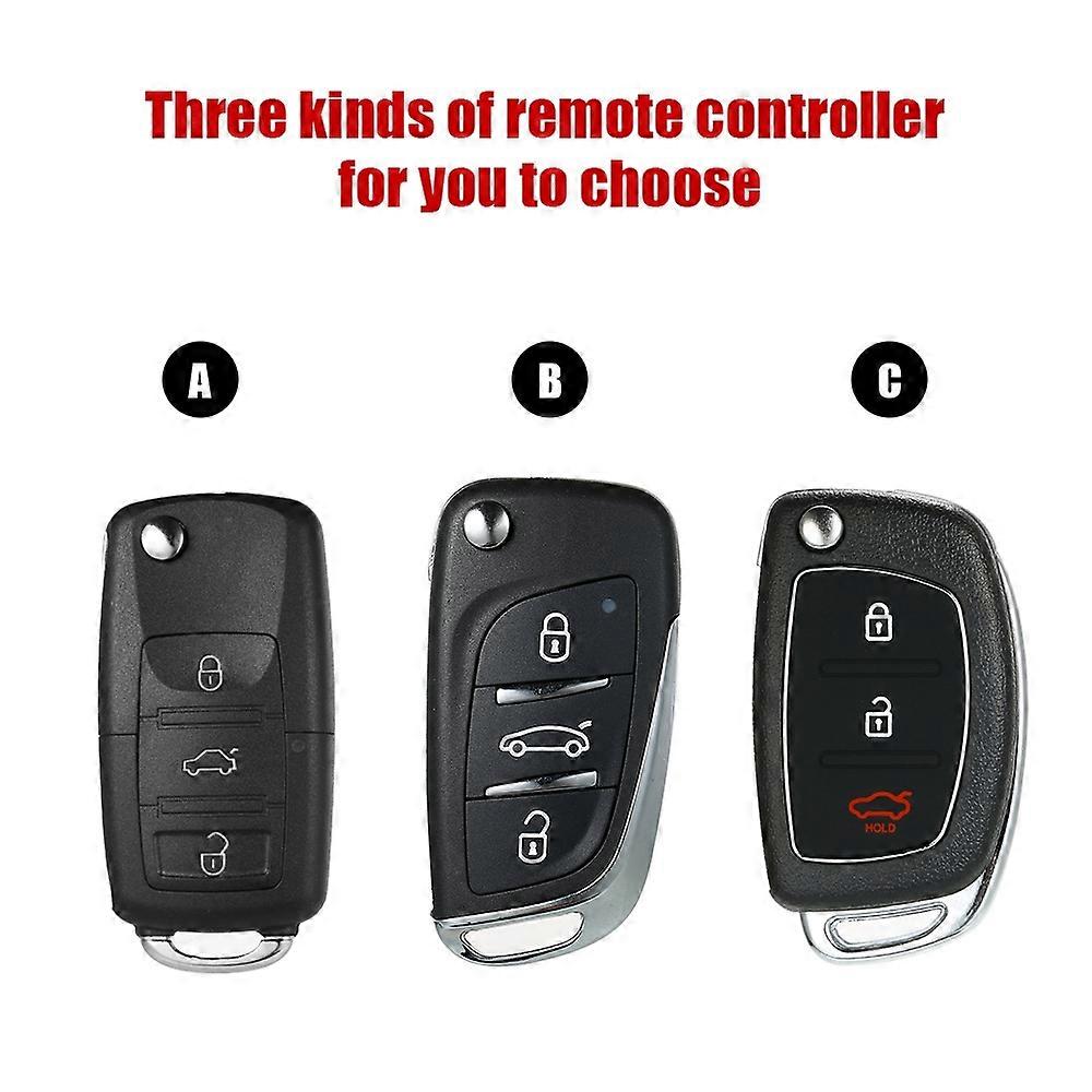 Universal Car Door Lock Keyless Entry System with Trunk Release Button Remote Central Locking Kit