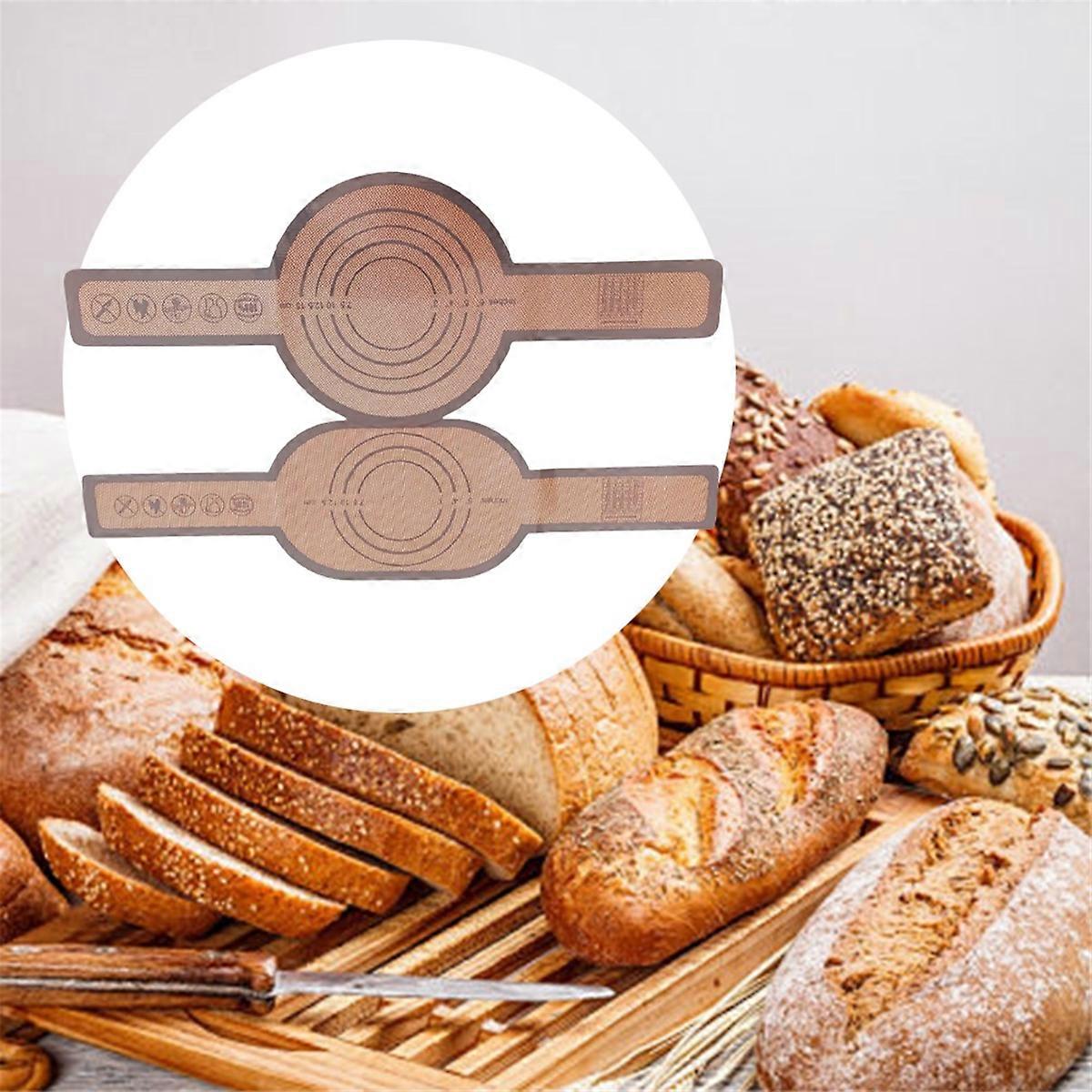 Insulation Pad Round Bottom and Oval Bottom Set Long Handle Pad Anti-Scalding Easy-to-Grab Bread Transfer Pad B